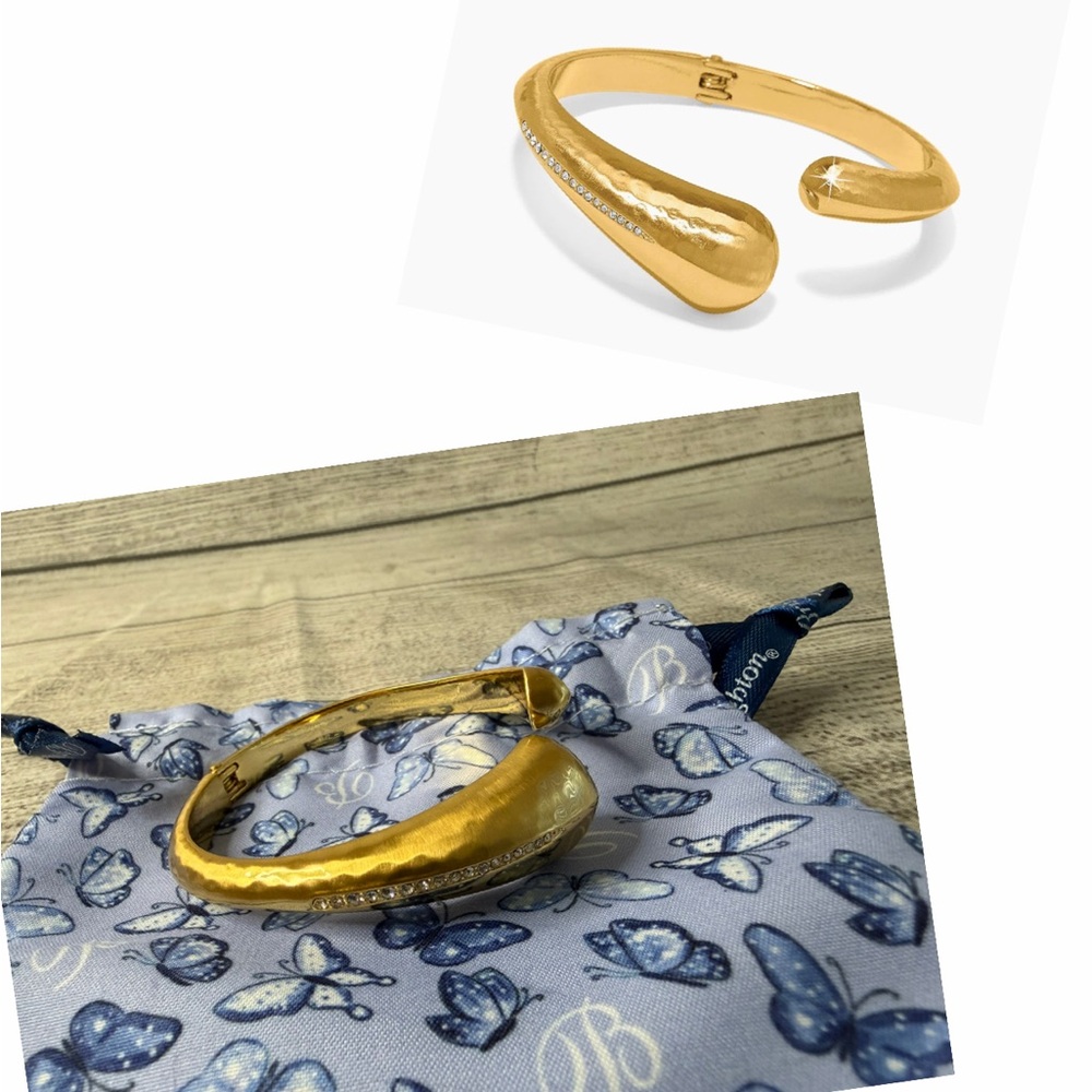 Nile Open Hinge Bangle by Brighton